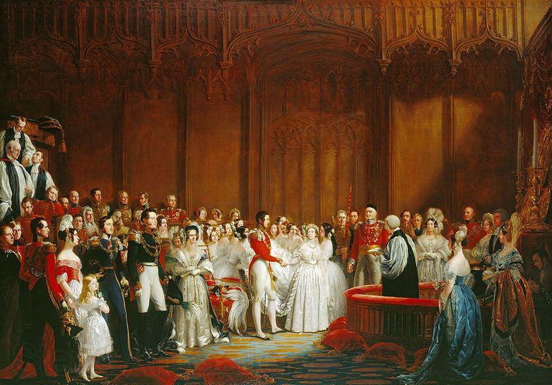 George Hayter The Marriage of Queen Victoria Norge oil painting art